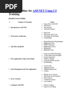 Course Outline For ASPNet