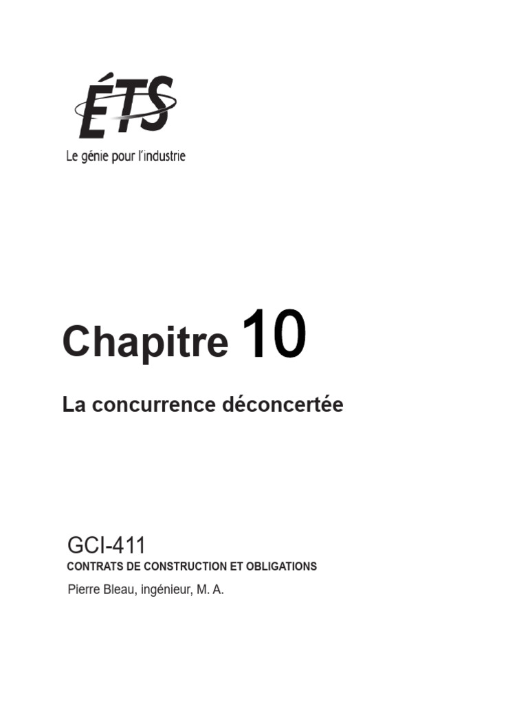 Concurrence et obligations en construction | PDF | Oligopole ...