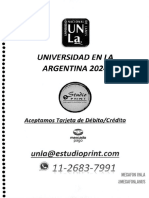 Universidad en La Argentina 2024