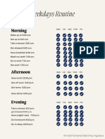 Weekdays Routine - and - Weekends - Routine