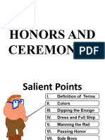Honors and Ceremonies Edited
