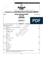 Practice Work-Sheet-01 (B) - Chemistry - XIIth - Solutions - Sol