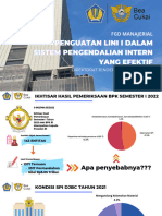 Penguatan Lini I Dalam Sistem Pengendalian Intern Yang Efektif