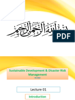 Lecture-1 Sustainable Development and Disaster Risk Management CE-422