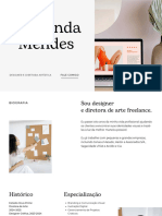 Site de Portfólio Desenho Industrial - Branding Clássico Minimalista Branco Cinza Preto Claro