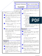 Examens 2008 - 2022 Les Nombres Complex (Partie 2)