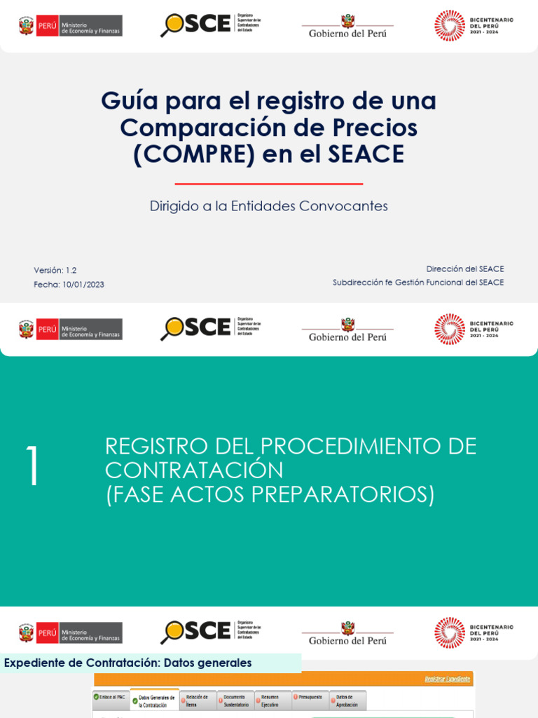 Registro de Comparación de Precios SEACE | PDF | Informática