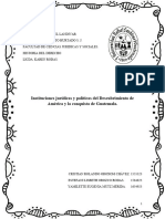 Instituciones Jurídicas y Políticas Del Descubrimiento de América y La Conquista de Guatemala.