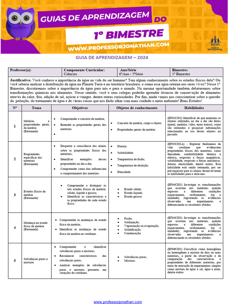Atividades de Ciências para 4º ano\u200b, image size:768x1024