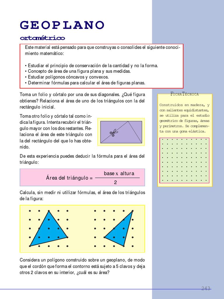 02 Geoplano. | PDF | Triángulo | Rectángulo