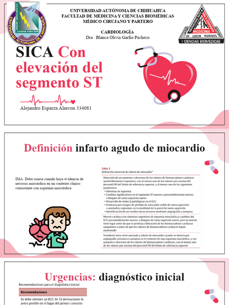 SICA Con Elevación ST | Descargar gratis PDF | Infarto de miocardio ...