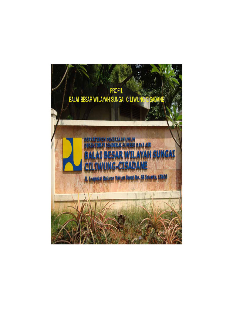 Profil Balai Besar Ciliwung Cisadane | PDF