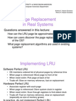 Page Replacement in Real Systems: Questions Answered in This Lecture