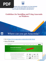 Guidelines For Installing and Using Anaconda