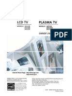 LG Plasma TV 42PC3D 42PC3DV 50PC3D