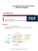 Position Relative D Une Droite Et D Un Plan Dans L Espace Cours de Maths en 2de 611