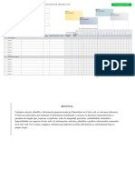 IC Project Management Gantt Chart Template 27455 - WORD - ES