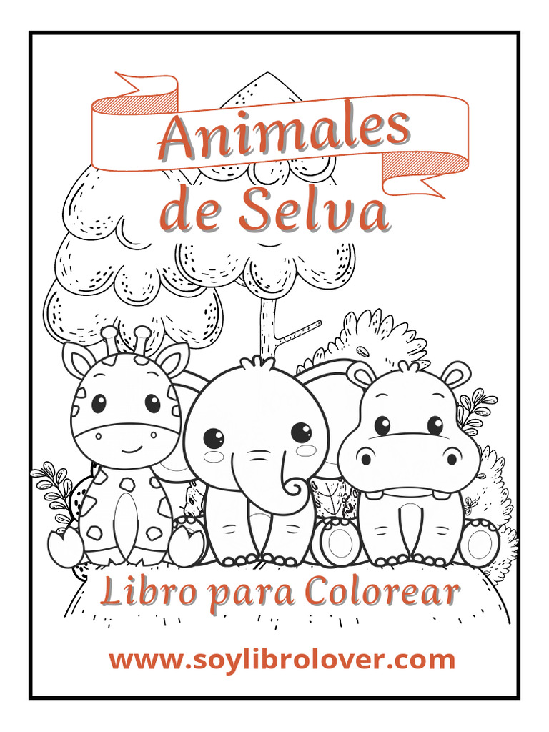 Libro de Animales de la Selva para Colorear | PDF