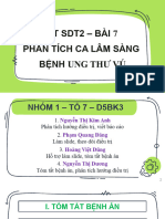 Nhóm 1 - Tổ 7 - Bài 7 - Ung Thư Vú