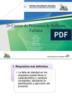 Causas Proyecto Fallidos Software