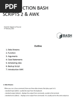 Bash Script 2 and AWK