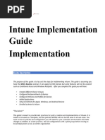 Intune Implementation