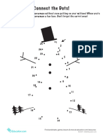 Connect Dots Snowman