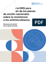 Manual de La OMS para La Aplicación de Los Planes de Acción Nacionales Sobre La Resistencia
