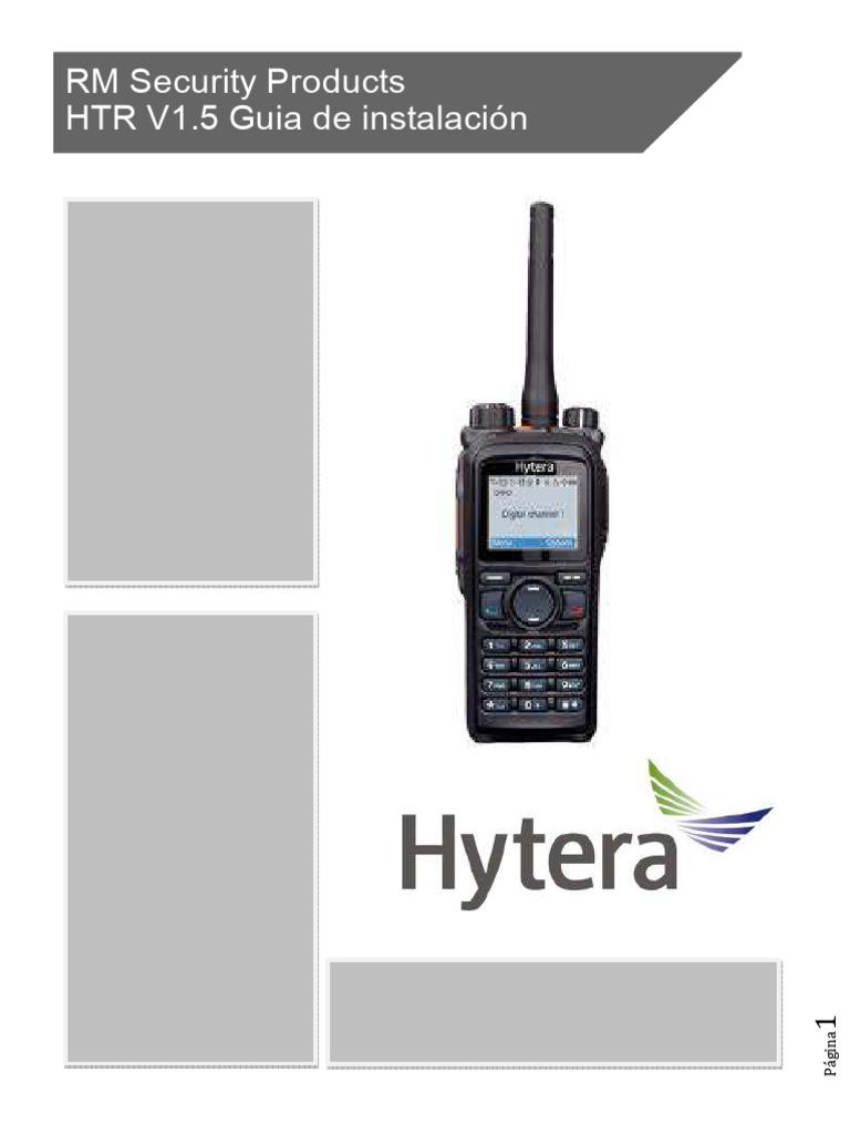 RM Security Products HTR V1.5 Guia de Instalación | PDF | Servicios de ...