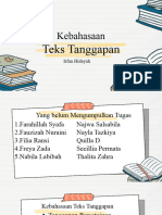 Kebahasaan Teks Tanggapan