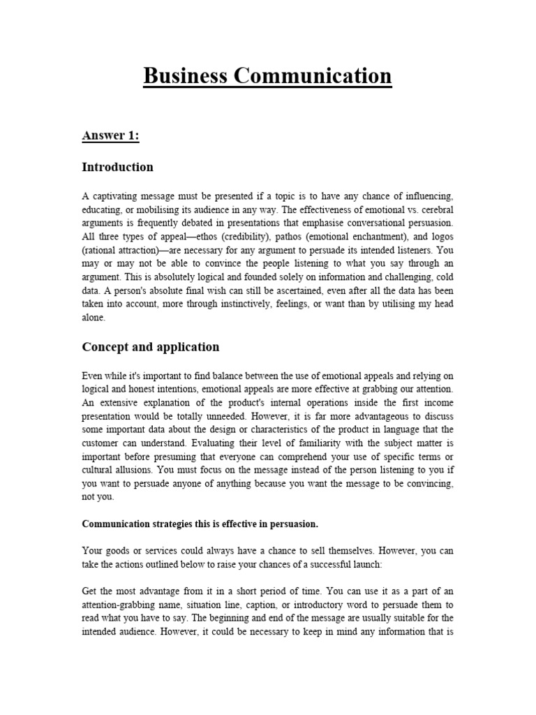 Business Communication Pdf Marketing E Commerce