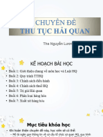 Bài 1 - Tổng Quan Về Hải Quan - SPKT 01.2024