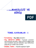 Farmakolojiye Giriş