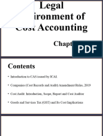 Legal Environment of Cost Accounting 