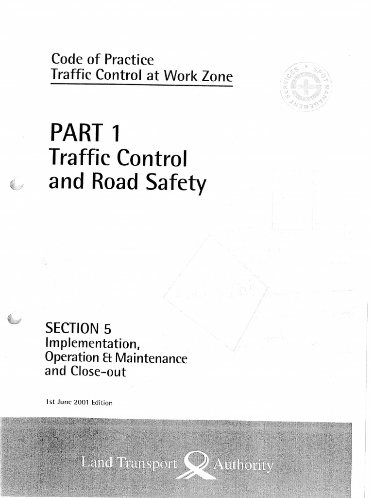 Traffic Control & Road Safety Section 5 | PDF