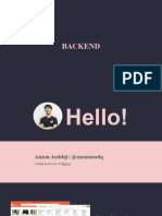 Intro To Backend