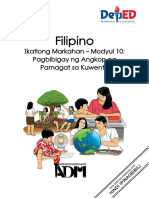 Filipino3 - K3 - M10 - Pagbibigay NG Angkop Na Pamagat Sa Kuwento 02042021