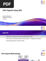 CDC Signoff Using SDC