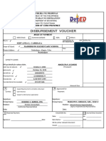 Disbursement Voucher