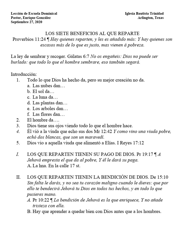 Beneficios de Dar en la Fe Cristiana | PDF | Creencia religiosa y doctrina