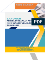 Laporan Penyelenggaraan Forum Konsultasi Publik Rsud Cilacap