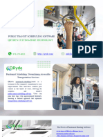 Public Transit Scheduling Software