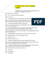 English Dialogue With Passive Voice Essay