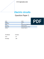 43.1-Electric Circuits-Cie Igcse Physics Ext-Theory-Qp