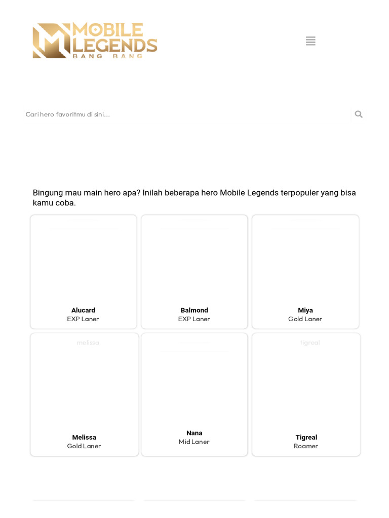 Panduan Mobile Legends Terlengkap - EXPcs | PDF