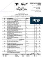 MRV Callsheet - Day 1 - Nov 20