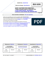 B20 0250 Regulated Substances and Restrictions