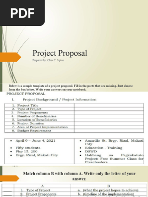 Project Proposal