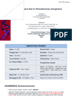 Case Report Sepsis Due To Pseudomonas Aeruginosa