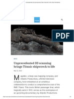 Unprecedented 3D Scanning Brings Titanic Shipwreck To Life - Hydro International